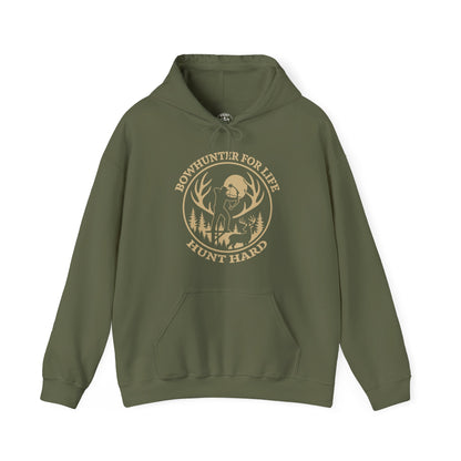 Hunt Hard Hoodie - Adventure Awaits, Perfect for Outdoor Enthusiasts, Gift for Hunters, Fall Fashion, Cozy Sweatshirt
