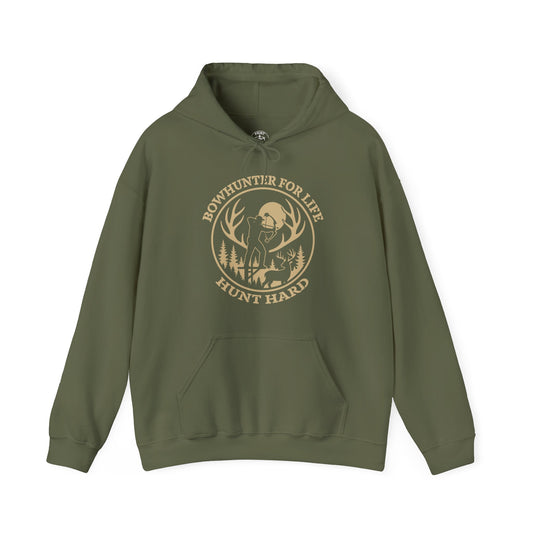 Hunt Hard Hoodie - Adventure Awaits, Perfect for Outdoor Enthusiasts, Gift for Hunters, Fall Fashion, Cozy Sweatshirt