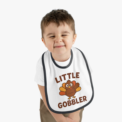 Little Gobbler Baby Bib | Cute Infant Bib, Holiday Gift, Toddler Bib, Thanksgiving Outfit, Baby Shower Gift