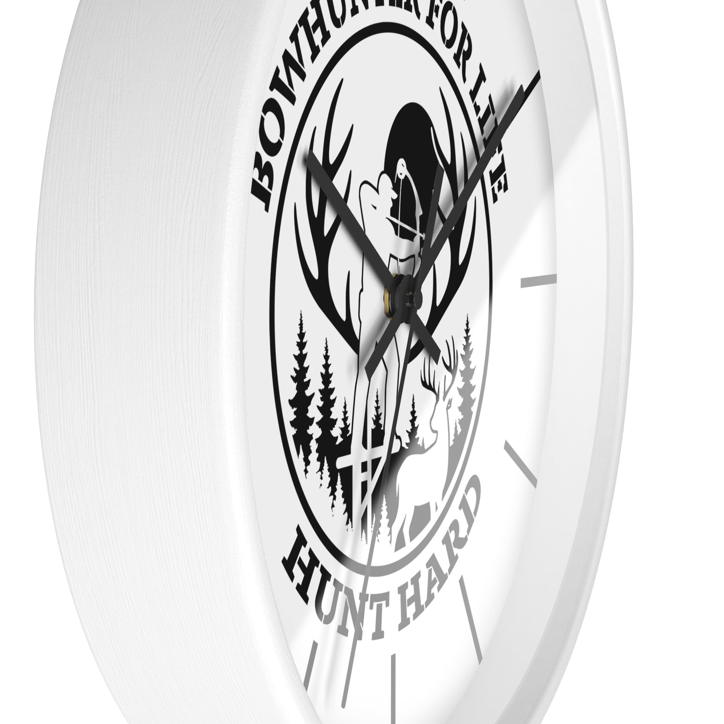 Bowhunter for Life Wall Clock - Perfect Gift for Hunting Enthusiasts, Lodge Decor, Outdoor Life, Rustic Home