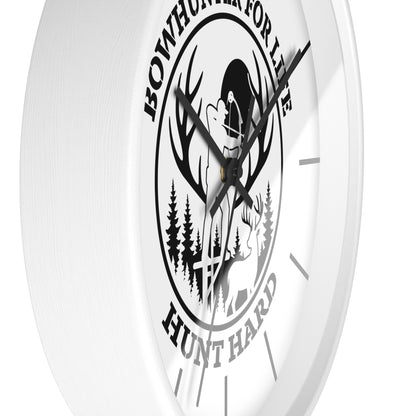Bowhunter for Life Wall Clock - Perfect Gift for Hunting Enthusiasts, Lodge Decor, Outdoor Life, Rustic Home