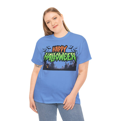 Halloween Graphic Tee, Unisex Heavy Cotton Shirt, Spooky Holiday Apparel, [...]