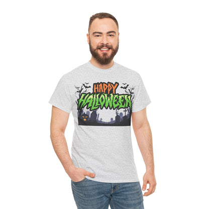 Halloween Graphic Tee, Unisex Heavy Cotton Shirt, Spooky Holiday Apparel, [...]