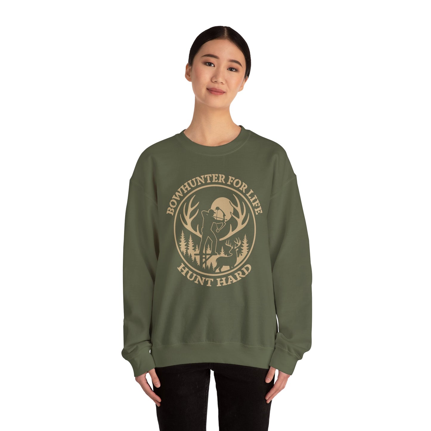 Bowhunter For Life Unisex Sweatshirt | Hunting Apparel, Outdoor Lovers, Great Gift for Hunters, Fall Apparel