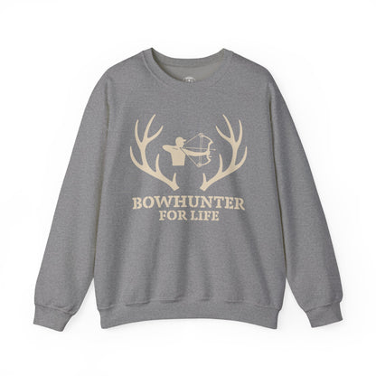 Bowhunter for Life Sweatshirt | Unisex Heavy Blend Crewneck | Perfect Gift for Hunters, Outdoor Enthusiasts, Archery Lovers