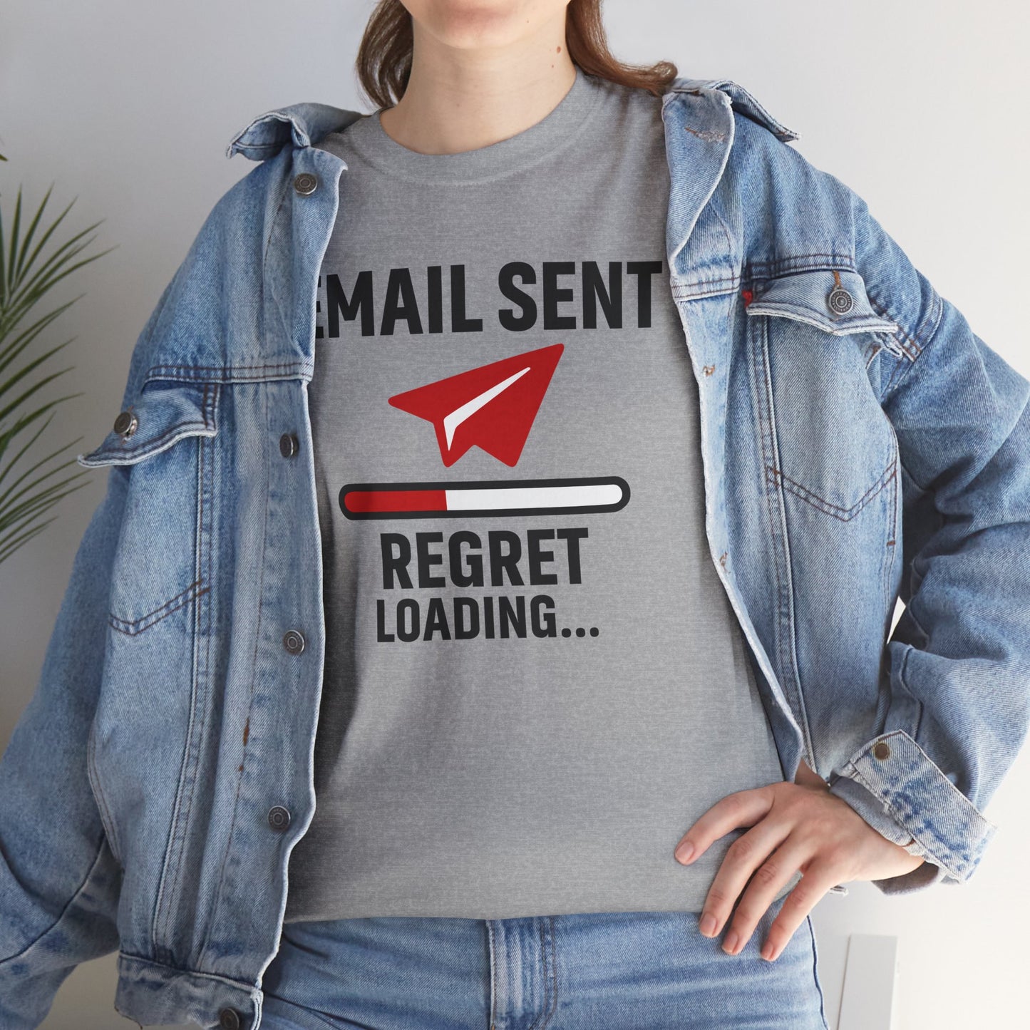 Email Sent Regret Loading Unisex T-Shirt | Funny Coworker Gift, Office Humor, Casual Wear, Quirky Tee