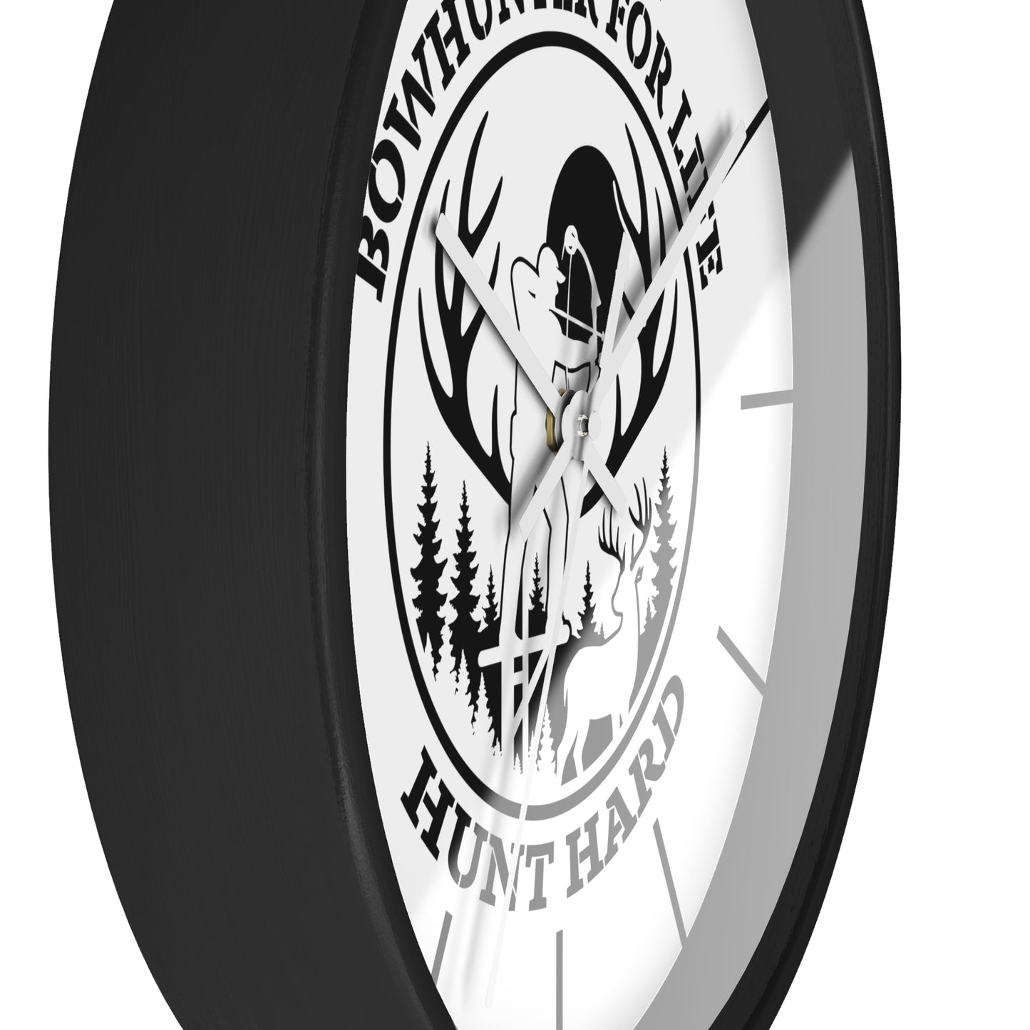 Bowhunter for Life Wall Clock - Perfect Gift for Hunting Enthusiasts, Lodge Decor, Outdoor Life, Rustic Home