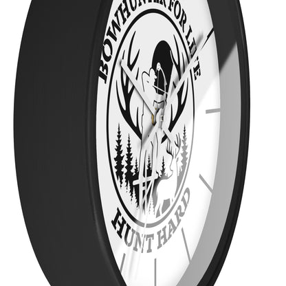 Bowhunter for Life Wall Clock - Perfect Gift for Hunting Enthusiasts, Lodge Decor, Outdoor Life, Rustic Home